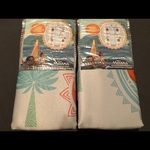 Moana Darkening Curtains - 2 pack 4 panels